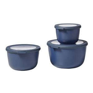 Mepal Frischhaltedose Set Multischüssel Cirqula Nordic Denim 3-teilig, Kunststoff