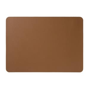 Xenos Placemat PU leer - bruin - 33x46 cm