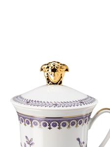 Versace Grand Divertissement porcelain lid mug - Beige