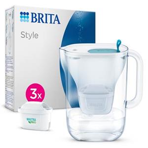BRITA Style Blauw 2,4L + 3 MAXTRA PRO ALL-IN-1 waterfilters