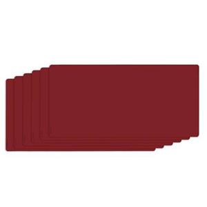 NOOBLU DUBL onderzetters 11x22 cm - Senso Ruby red - Set van 6