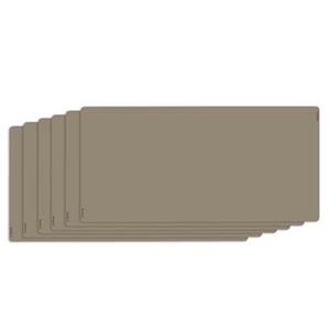 NOOBLU DUBL onderzetters 11x22 cm - Senso Clay grey - Set van 6