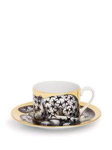 Fornasetti High Fidelity Stellato tea cup - Zwart