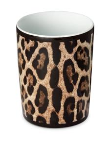 Dolce & Gabbana Beker met luipaardprint - Bruin