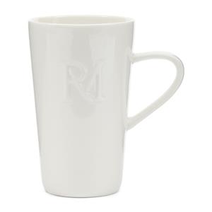 Rivièra Maison Tasse Kaffeetasse RM Monogram Weiß (14cm)
