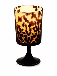 Dolce & Gabbana Wijnglas met luipaardprint - Geel
