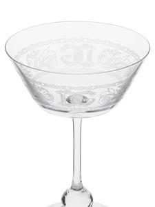 Dolce & Gabbana Champagneglas verfraaid met logo - Wit