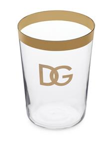 Dolce & Gabbana Waterglazen met logo (set van 2) - Wit