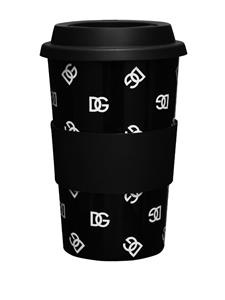 Dolce & Gabbana DG print reusable coffee cup - Zwart