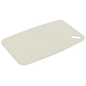Excellent Houseware Snijplank voor keuken/voedsel - creme wit - Kunststof - 24 x 15 cm -
