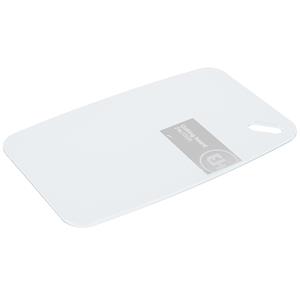 Excellent Houseware Snijplank voor keuken/voedsel - wit - Kunststof - 24 x 15 cm -