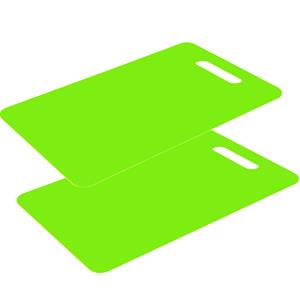 Excellent Houseware snijplank voor keuken/voedsel - 2x - groen - kunststof - 29 x 20 cm -