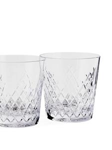 Soho Home Set van vier glazen met kristal - Beige