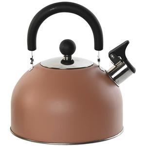 Items Kitchen Theepot Matcha - terracotta bruin - inox - 2500 ml - fluitketel -
