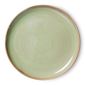 HKliving-collectie Chef ceramics dinerbord mosgroen