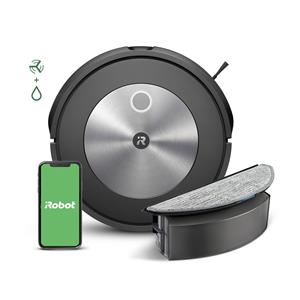 IRobot Roomba Combo J5178 Saug-und Wischroboter Graphit Sprachgesteuert, App gesteuert, kompatibel m