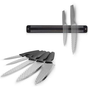 MediaShop Messer-Set "Harry Blackstone Air Blade", (6 tlg.), inkl. Magnetleiste