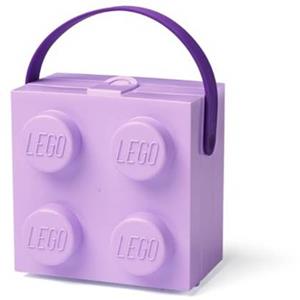LEGO Lunchbox Brick 4 met handvat, Lavendel - 