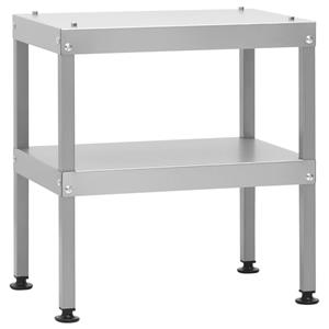 Tisch für Räucherofen 40x28x44,5 cm Verzinkter Stahl vidaXL - Silber
