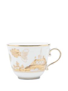 GINORI 1735 Oriente Italiano Aurum porcelain coffee cup (set of two) - Wit