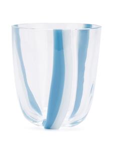 Carlo Moretti Gestreept glas - Blauw