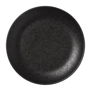Xenos Ontbijtbord Lua - zwart - ø22x2.5 cm