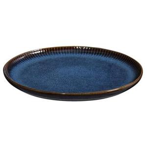 Leen Bakker Dinerbord Camille - Blauw - Stoneware - Ø25,5 cm