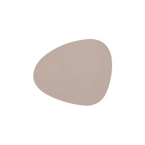 LIND DNA  Glass Mat Curve - Onderzetter 10cm Nupo Clay Brown