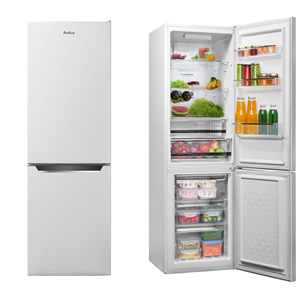 Amica KGCN387110W koelkast met vriezer (E, 220,1 kWh, 1700 mm hoog, wit)