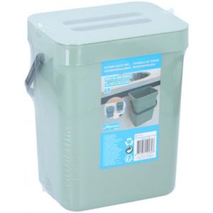 Afvalbak-vuilnisbak - 1 Stuk - 5,5 Liter - Kunststof - Groen