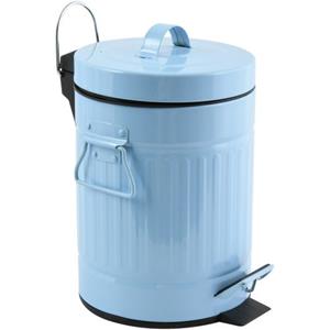 MSV Badkamer/toilet Pedaalemmer - Pastel Blauw - 3l - 17 X 26 Cm