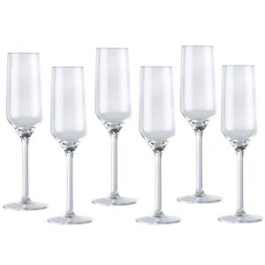 Luxury houseware Champagneglas / glazen 12x stuks 22 centiliter -