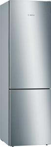 Bosch KGE394LCA Serie 6 koelkast met vriezer (C, 149 kWh, 2010 mm hoog, roestvrijstalen look / parelgrijs)