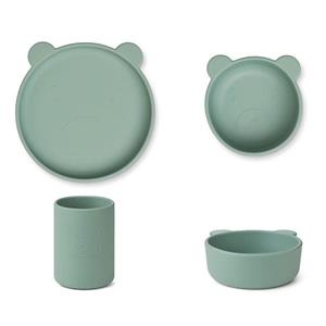 Liewood Cyrus silicone servies Mr bear peppermint