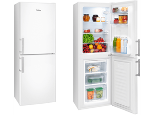Amica KGC384110W koelkast met vriezer (C, 118 kWh, 1480 mm hoog, wit)