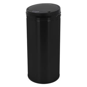 Ml-design - Mülleimer 30L mit Sensor, Schwarz, aus Edelstahl, automatisches Öffnen & Schließen, Abfalleimer berührungslos, Müllbehälter mit