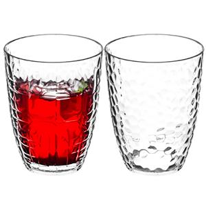 5five Drinkglas Estiva - 10x - transparant - onbreekbaar kunststof - 380 ml -
