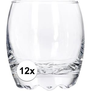 Merkloos Water glazen 12 stuks -