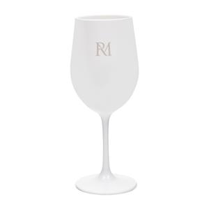 Rivièra Maison Wijnglas RM Monogram Outdoor, wit