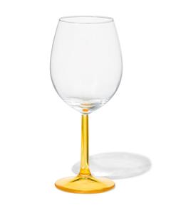 HEMA Wijnglas 430ml Glas Met Geel