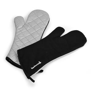Barbecook Paar lange handschoenen uit katoen en aluminiumisolatie zwart 40cm - 