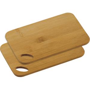 Merkloos 2x Bamboe houten snijplanken 14 x 22 cm -