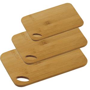 Kesper Bamboe houten snijplanken voordeel set in 3 verschillende formaten -