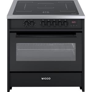 Wiggo Wio-e921a(bx) - Induction - Elektrische Oven - 90cm -121 Liter - 3000 W - Zwart Inox