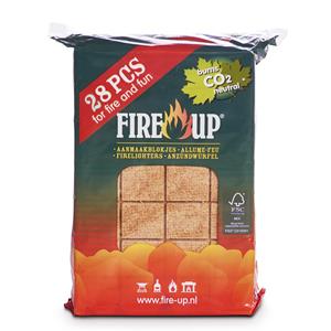 Fire up Fire-Up Barbecue aanmaakblokjes - 28x - reukloos - niet giftig - BBQ -
