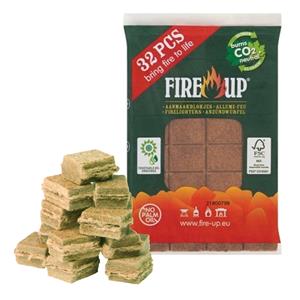 Fire up Fire-up Barbecue aanmaakblokjes - 96x - bruin - reukloos - niet giftig - BBQ -