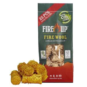 Fire up Fire-Up Barbecue aanmaak houtwolkrullen - 75x - reukloos - niet giftig -