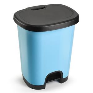 PlasticForte Pedaalemmer - Kunststof - Zwart-blauw - 18 Liter