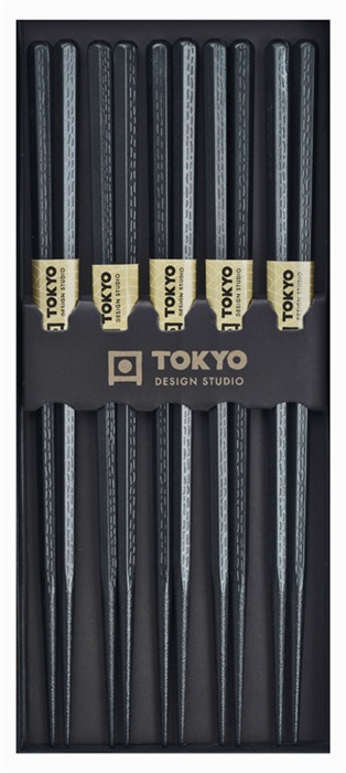 Tokyo Design Studio  Eetstokjes Giftbox - Glasvezel - Pentagon - 5 stuks