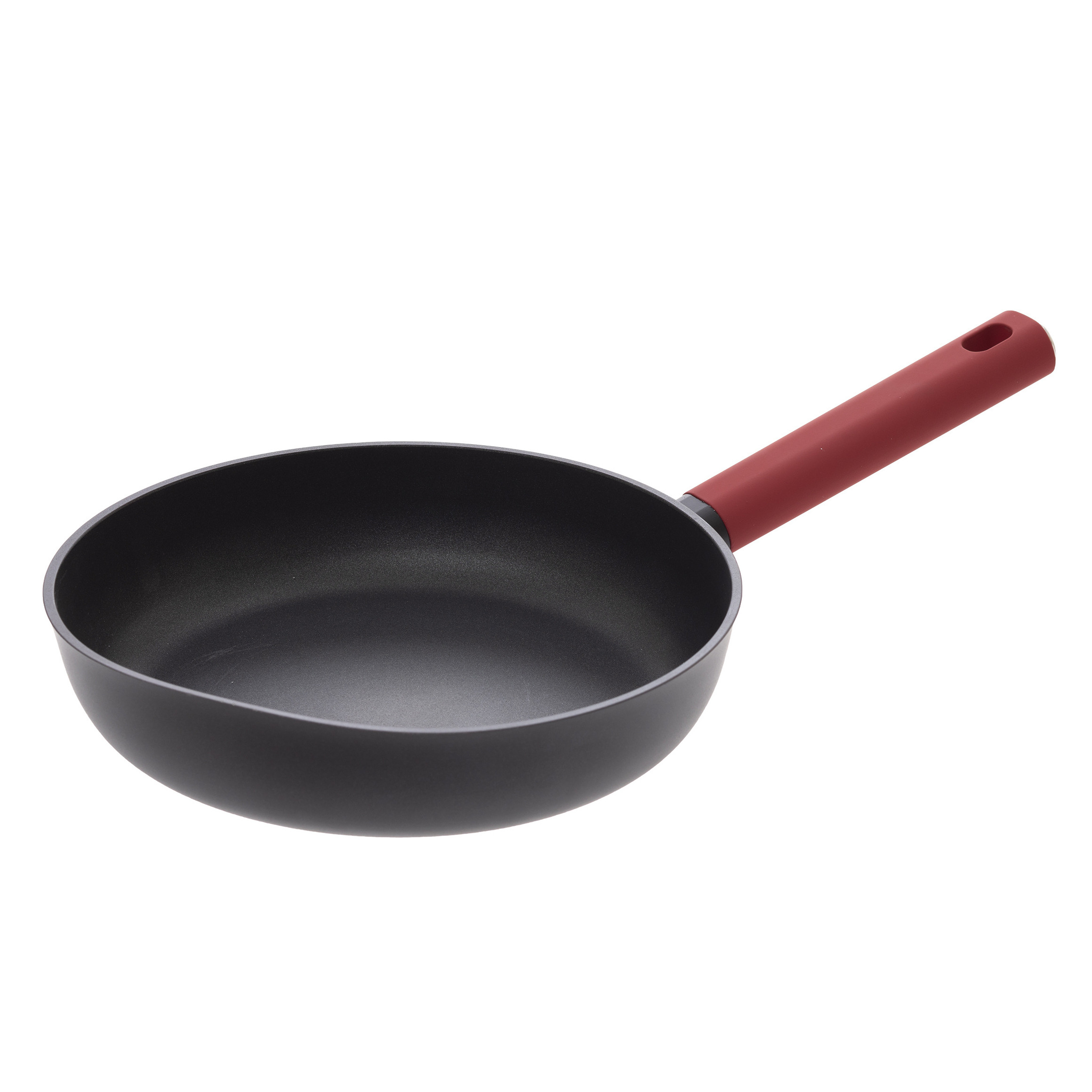 Secret de Gourmet Koekenpan - Alle kookplaten geschikt - zwart/rood - dia 25 cm -
